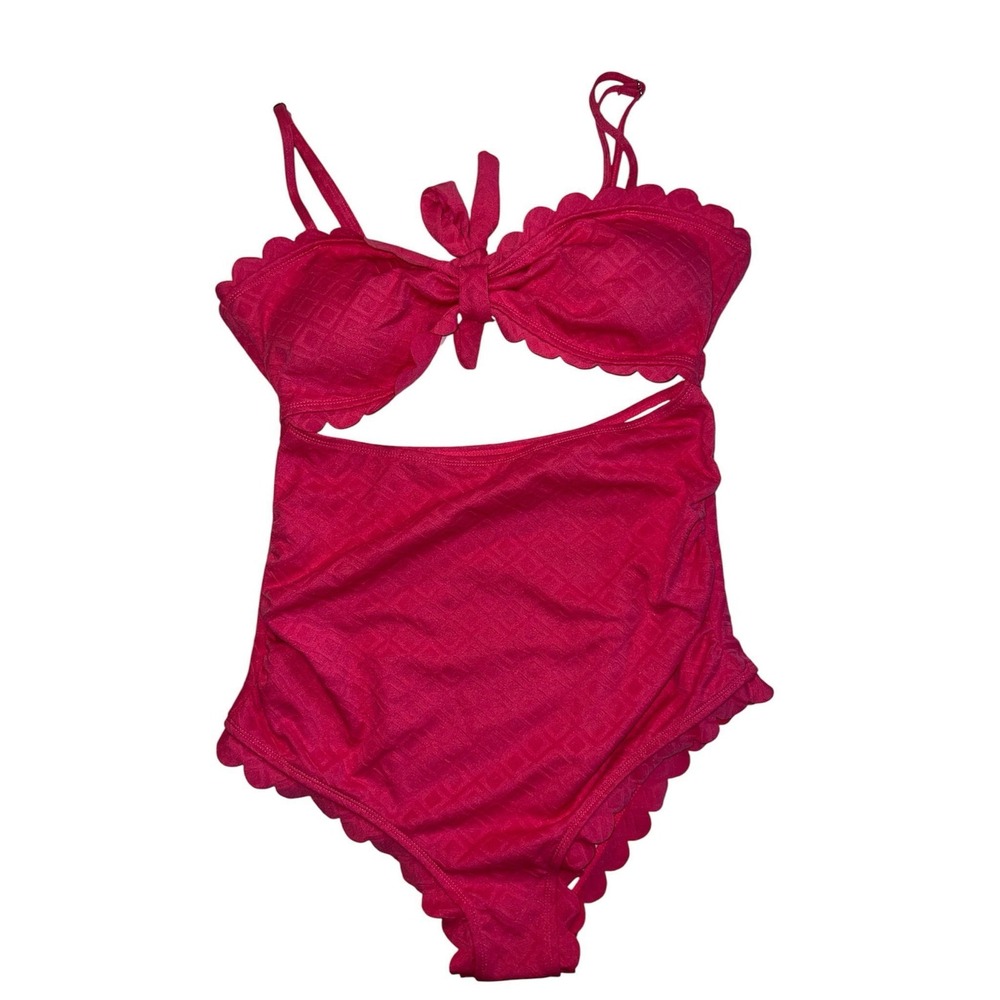 20.-   Hot pink women's swimsuit